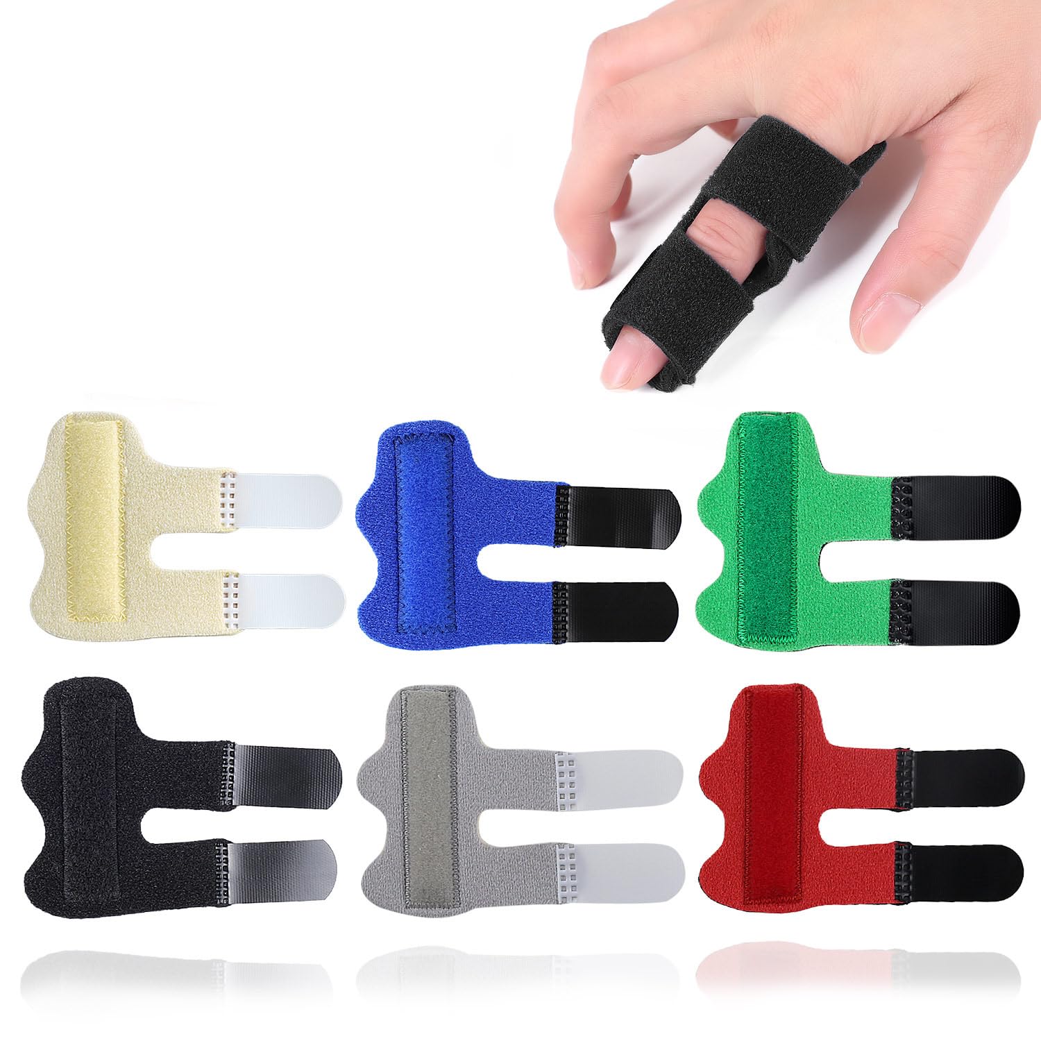 Amazon | 【4個入り】ポタオ指の固定器、指のサポート、指の包帯、指の